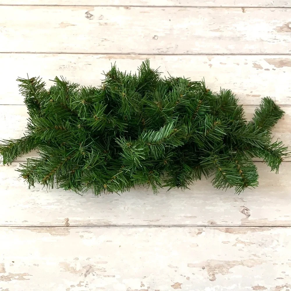 Christmas Holiday Centerpiece DIY Pine Branch Blank Green Faux Plants Artificial